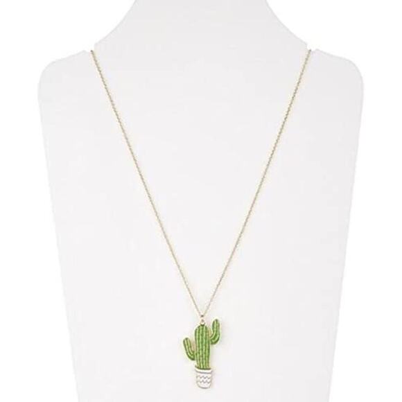 Cactus Necklace - Jewelry Cacti Charm Pendant Jewelry - Picture 2 of 5